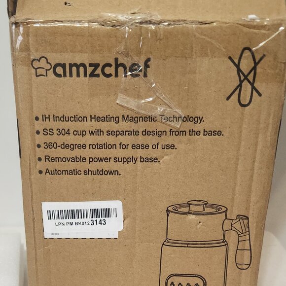 AMZCHEF Milk Frother and Steamer, 4-in-1 Electric Milk Warmer MMF-1002 - Picture 2 of 5
